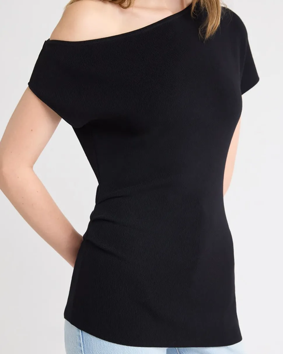 Long Asymmetrical Draped Sweater