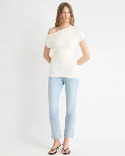 Long Asymmetrical Draped Sweater
