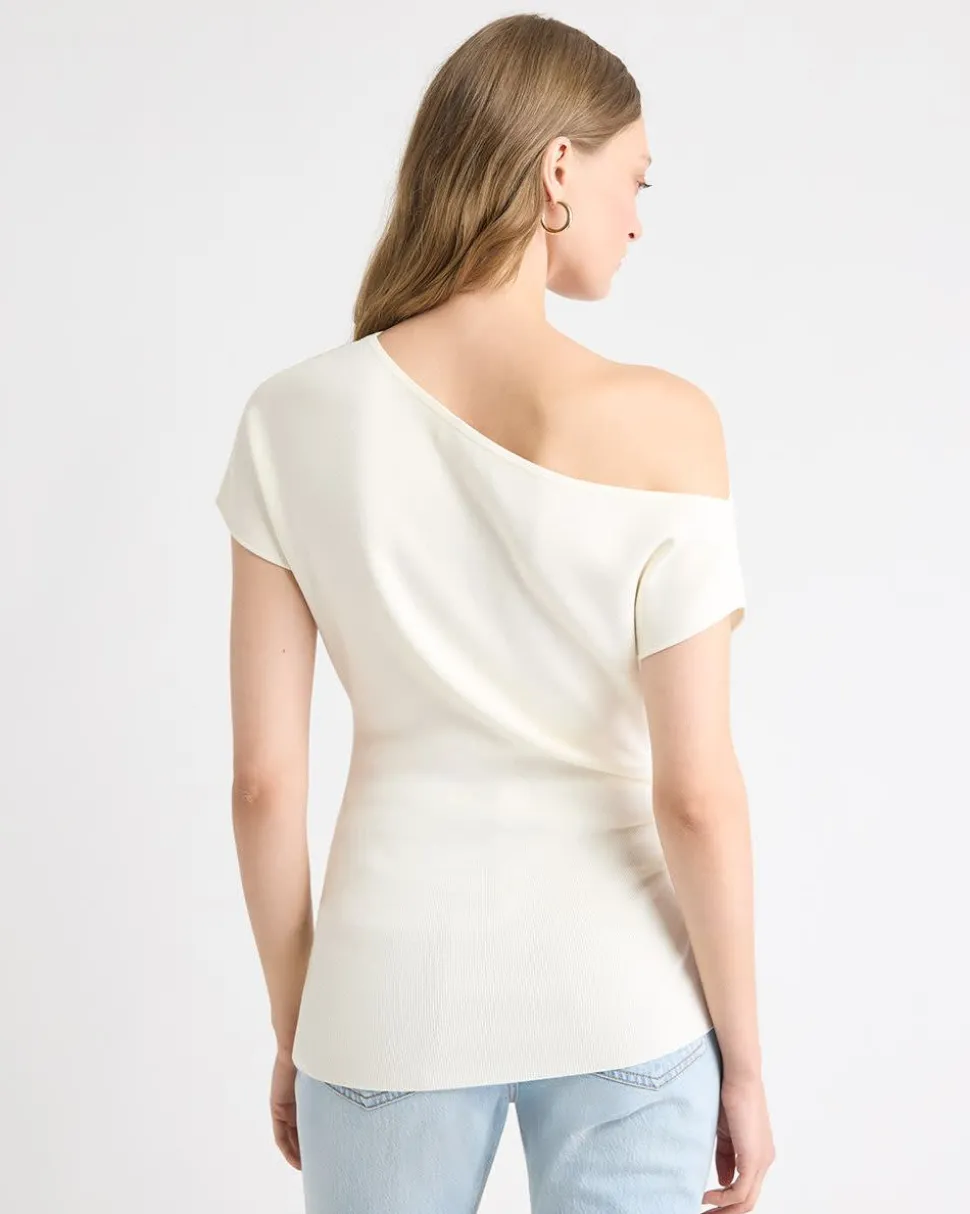 Long Asymmetrical Draped Sweater