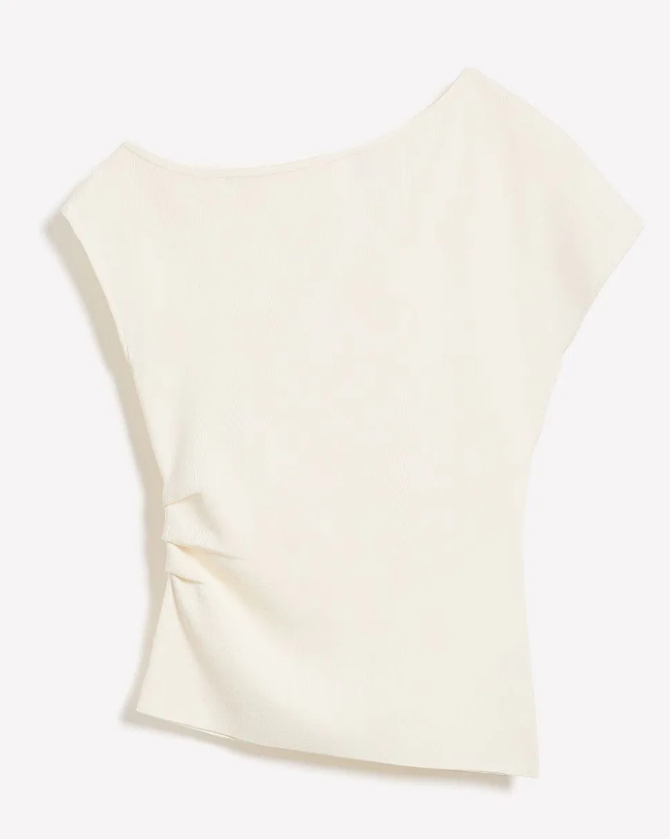 Long Asymmetrical Draped Sweater