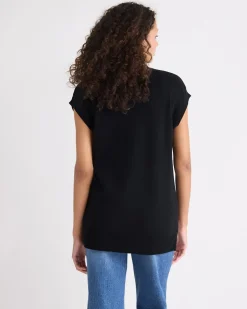 Long Buttoned-Down Sweater Vest
