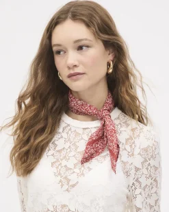Long-Sleeve Lace Blouse