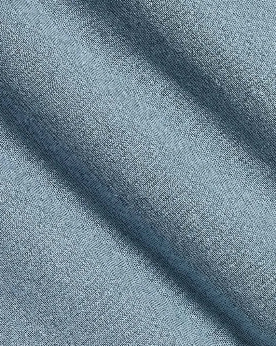 Long-Sleeve Linen-Blend Shirt