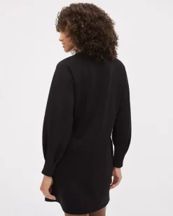 Long-Sleeve Mini Scuba Dress