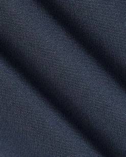 Long-Sleeve Piqué Cotton Shirt