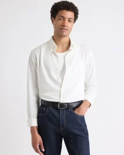 Long-Sleeve Piqué-Knit Shirt