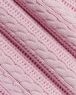 Long-Sleeve V-Neck Cable-Stitch Sweater