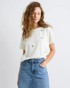 Loose Short-Sleeve Crew-Neck Tee