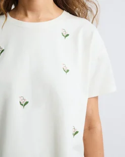 Loose Short-Sleeve Crew-Neck Tee