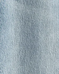 Medium-Wash Ultra-High-Rise Straight-Leg Jeans with Rolled Cuffs