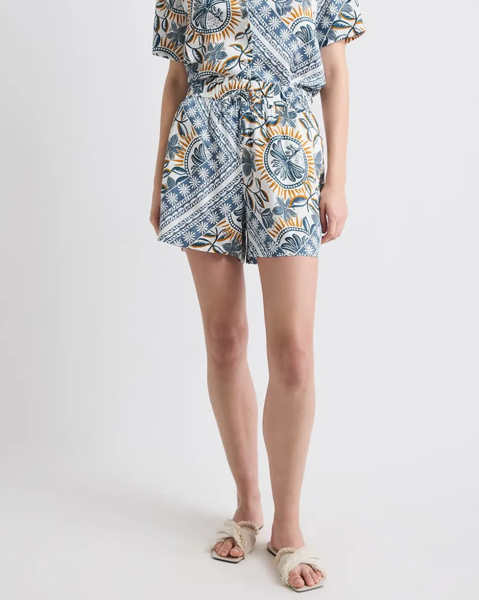 Mid-Rise Pull-On Satin Short