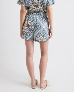 Mid-Rise Pull-On Satin Short