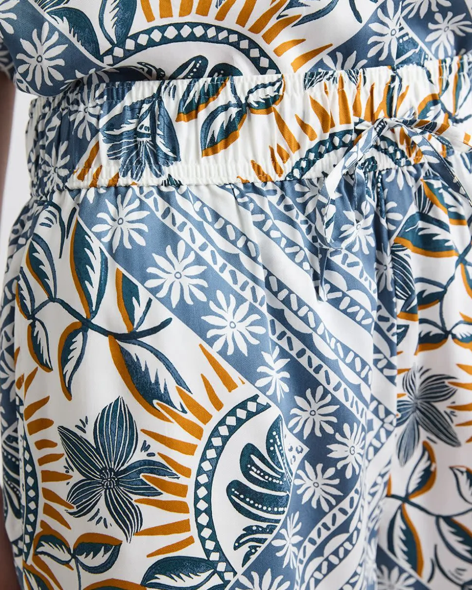 Mid-Rise Pull-On Satin Short