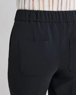 Mid-Rise Tapered-Leg Flowy Jogger Pant