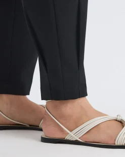 Mid-Rise Tapered-Leg Flowy Jogger Pant
