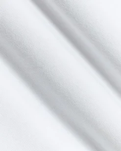 Mix-Media Crew-Neck Top with Puffy Elbow Sleeves