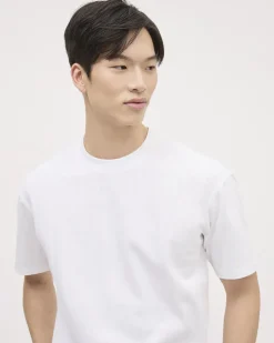 Oversized Short-Sleeve Crew-Neck Textured Tee