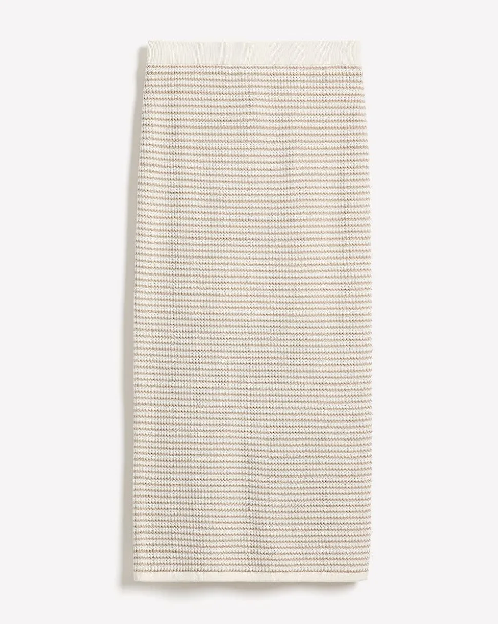 Pencil Midi Skirt with Fancy Stitches