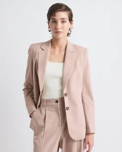 Pink Two-Button Blazer