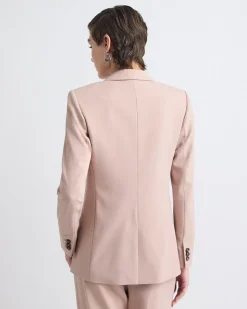 Pink Two-Button Blazer