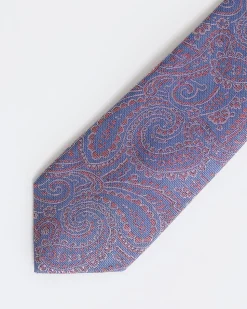 Regular Purple Tie with Paisley Pattern