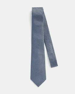 Regular Tie with Micro Geometric Pattern
