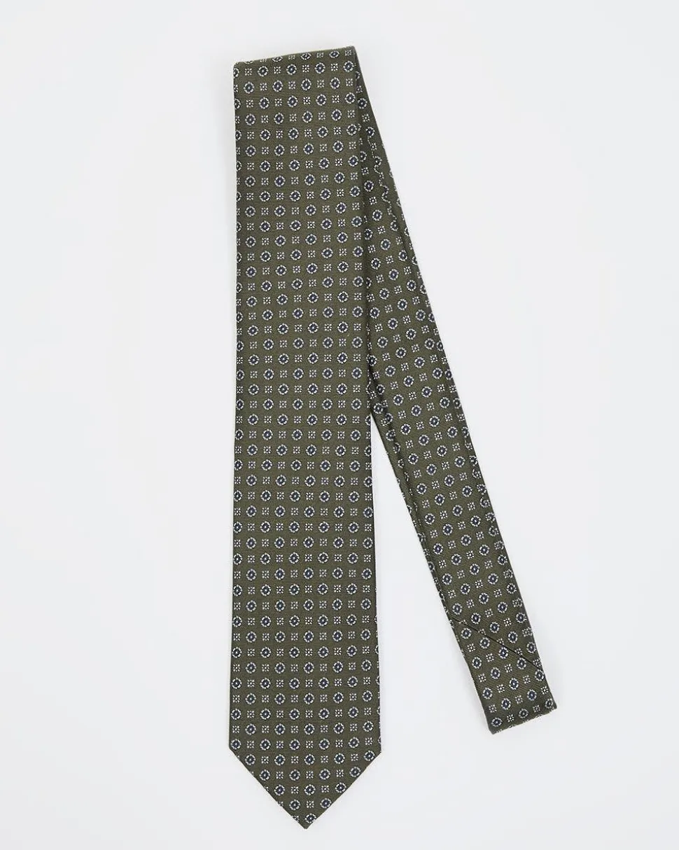 Regular Tie with Vintage Geometric Pattern