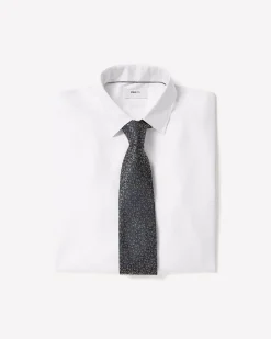 Regular-Fit Solid Twill Dress Shirt