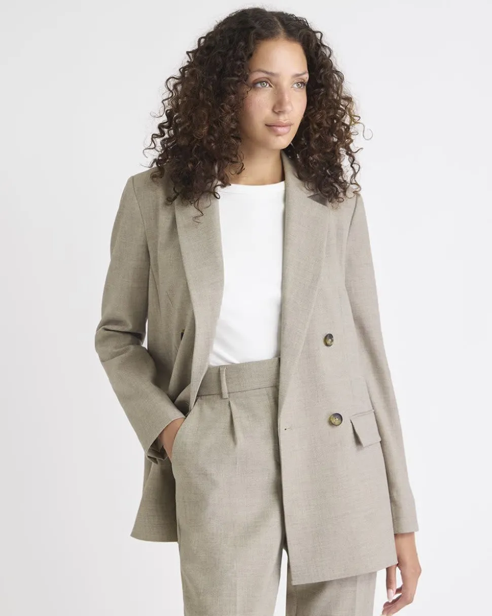 Relaxed-Fit Double-Breasted Blazer