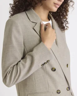 Relaxed-Fit Double-Breasted Blazer