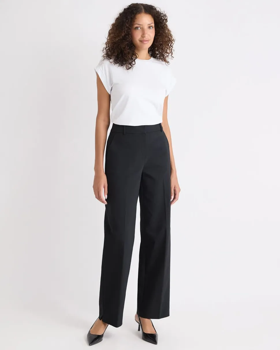 Relaxed-Fit Extended-Sleeve Crew-Neck Tee