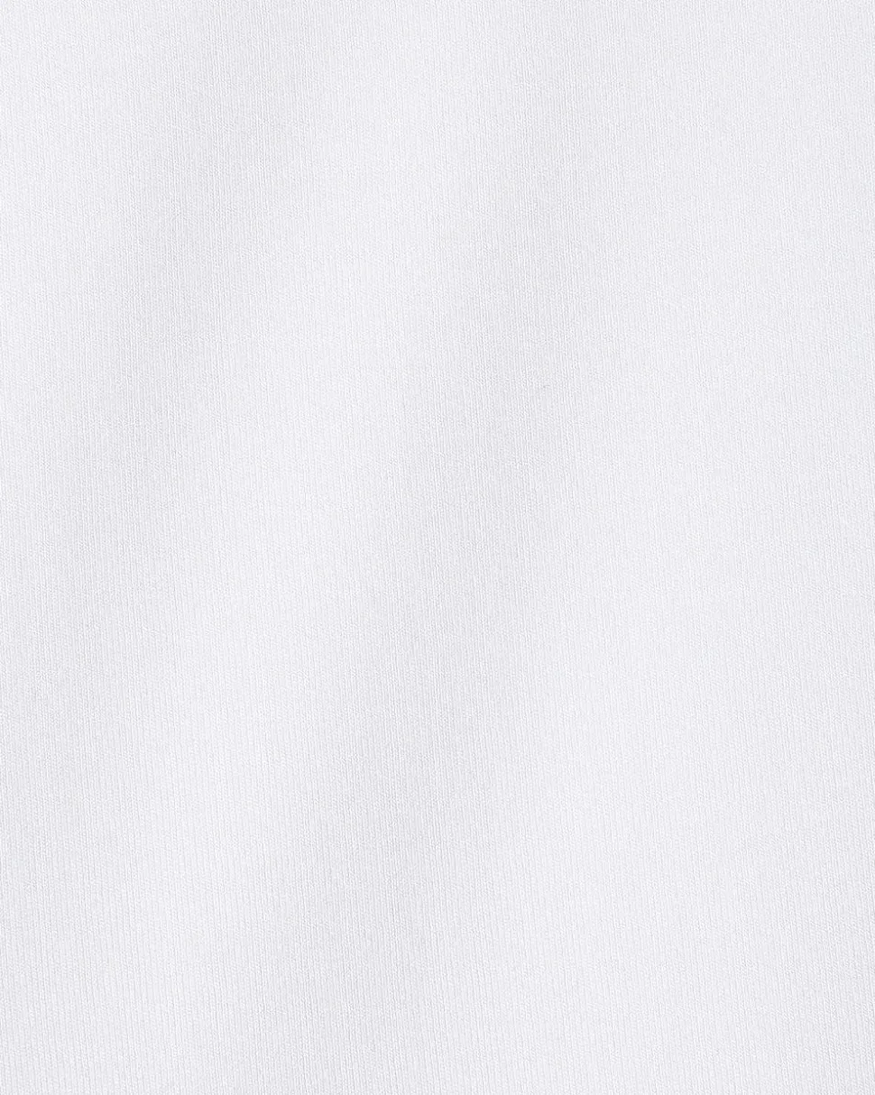 Relaxed-Fit Extended-Sleeve Crew-Neck Tee