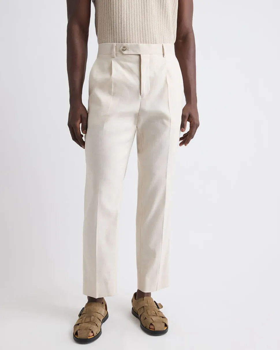 Relaxed-Fit Linen Suit Pant