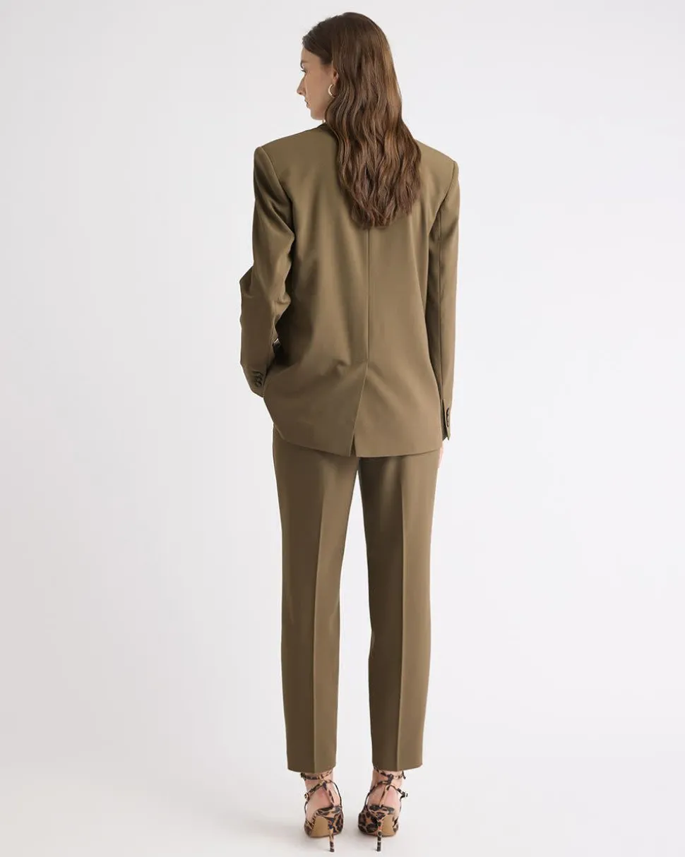 Relaxed-Fit One-Button Blazer