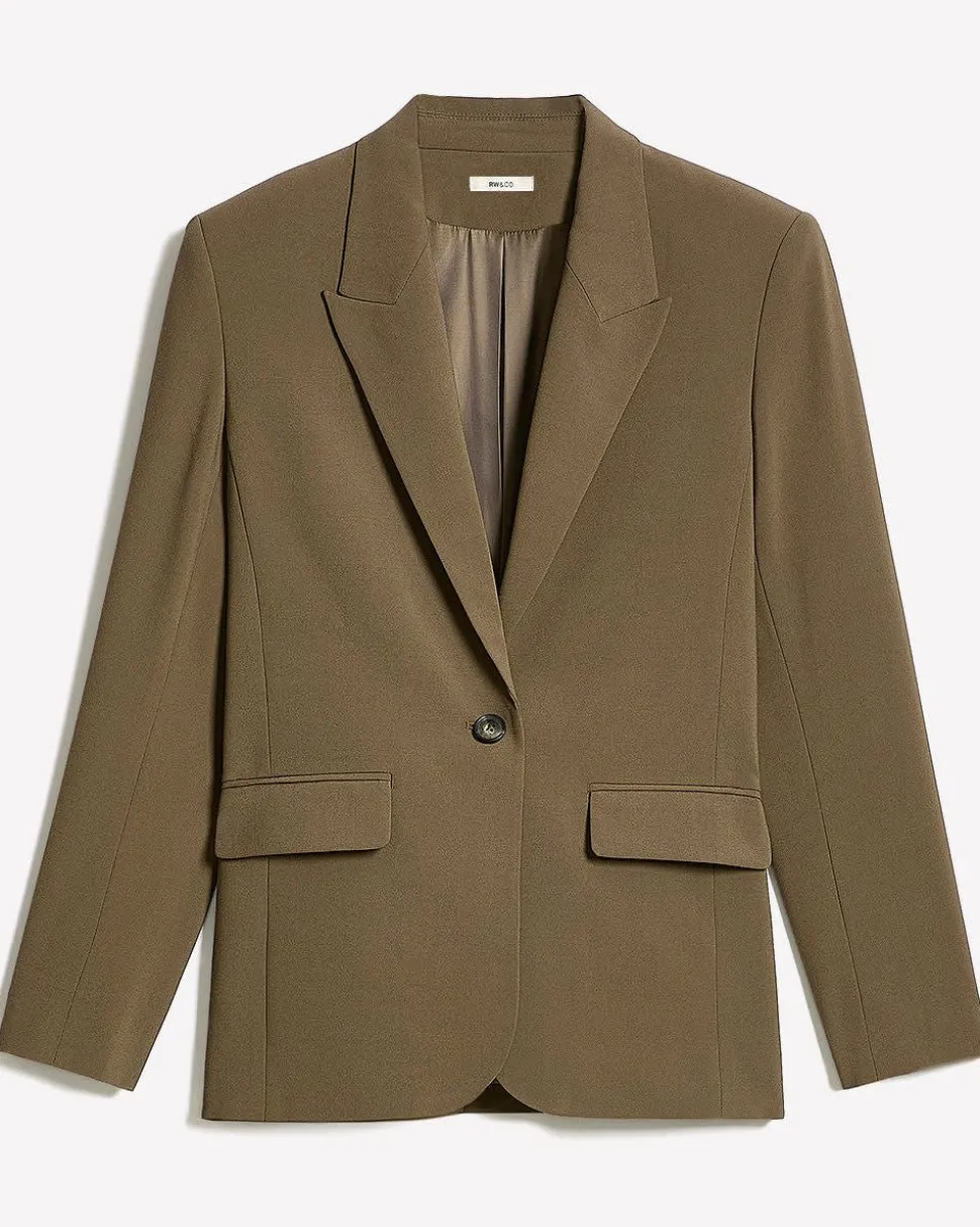 Relaxed-Fit One-Button Blazer