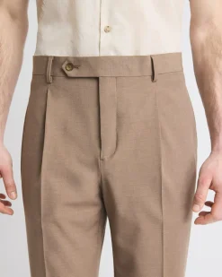 Relaxed-Fit Rose Taupe Suit Pant