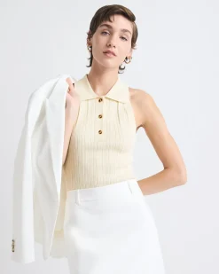 Ribbed Polo Tank
