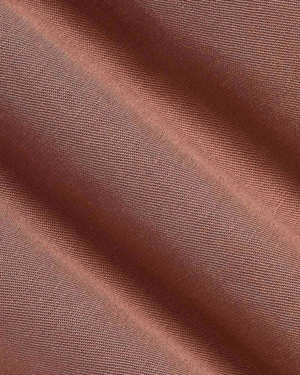 Russet Tapered-Leg High-Rise Pant