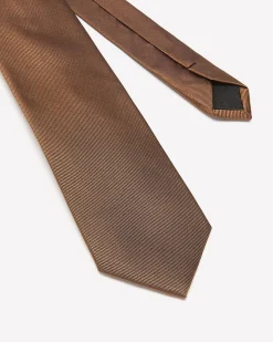 Rust Textured Regular Tie