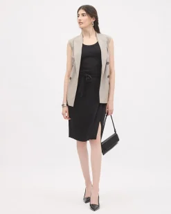 Satin Pencil Skirt