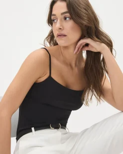 Scoop-Neck Cami with Spaghetti Straps
