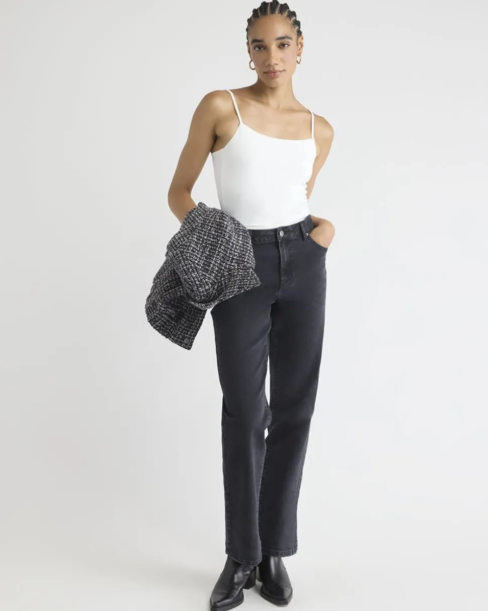 Scoop-Neck Cami with Spaghetti Straps