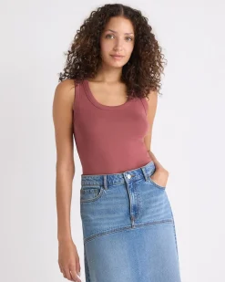 Scoop-Neck Cami with Wide Straps