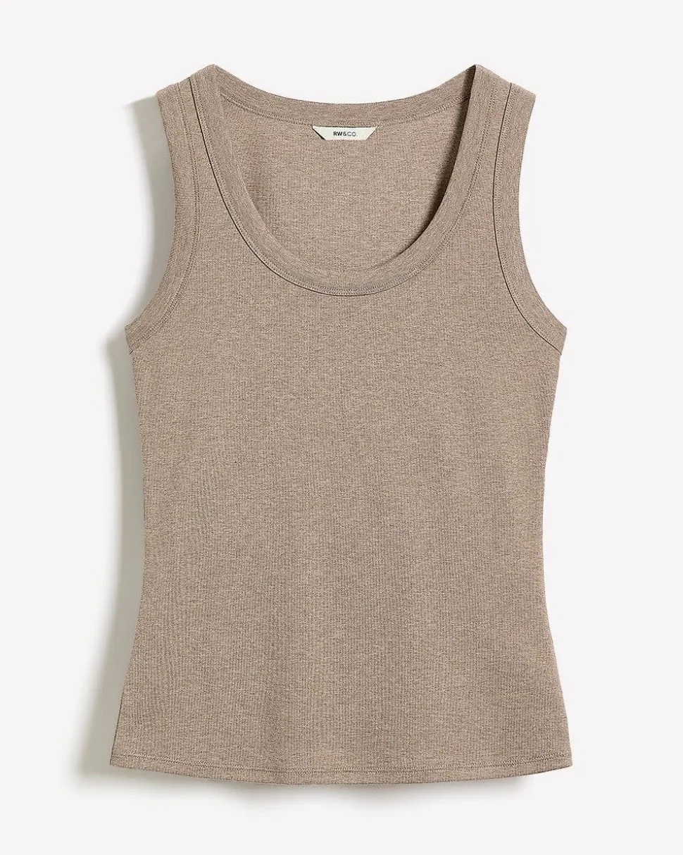 Scoop-Neck Cami with Wide Straps
