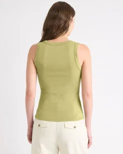 Scoop-Neck Cami with Wide Straps