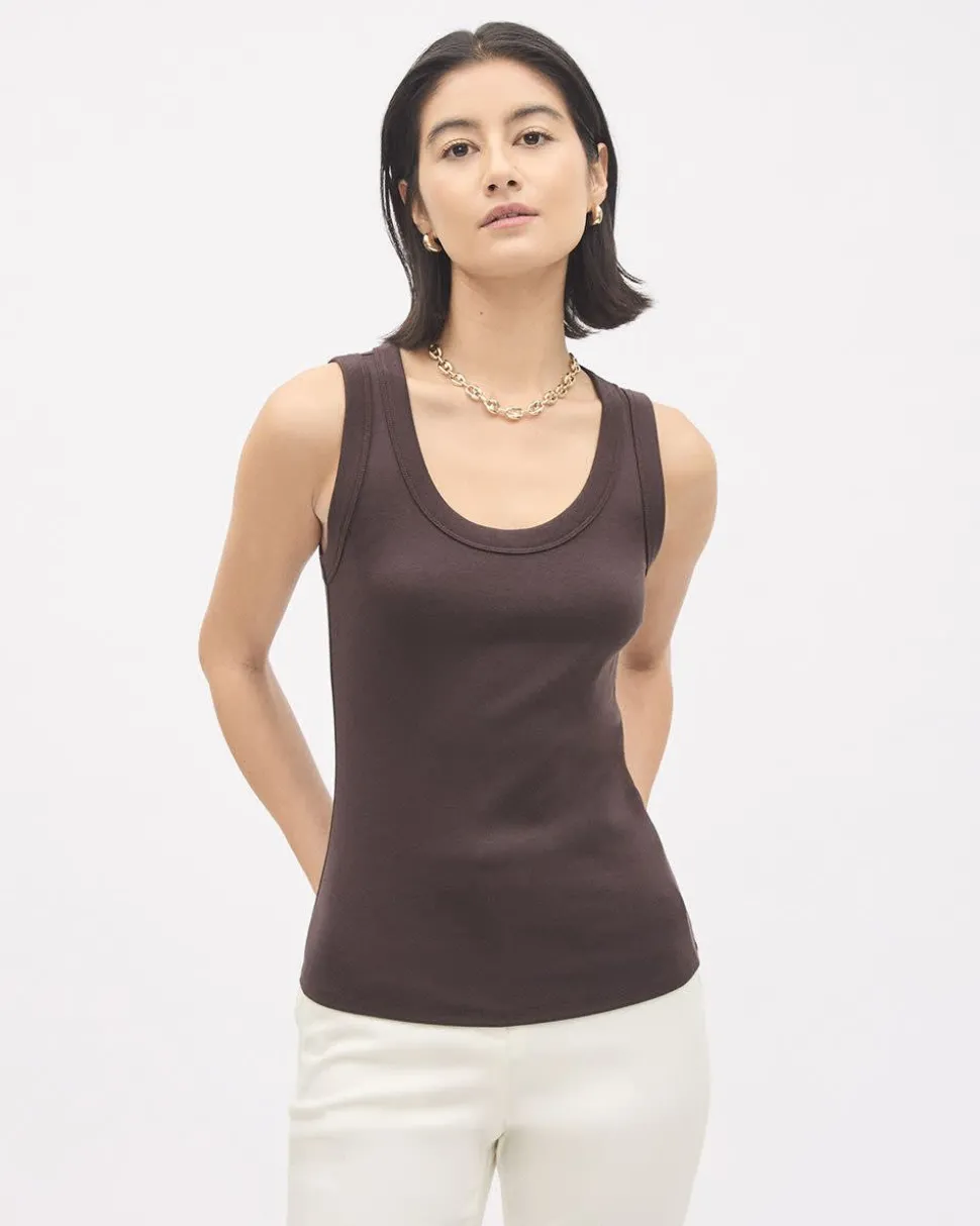 Scoop-Neck Cami with Wide Straps