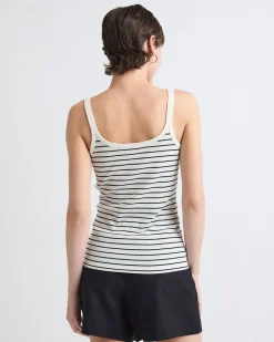 Scoop-Neck Ribbed Cami with Spaghetti Straps