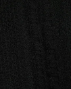 Seersucker Short-Sleeve Shirt with Camp Collar