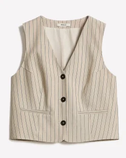 Short Striped Vest