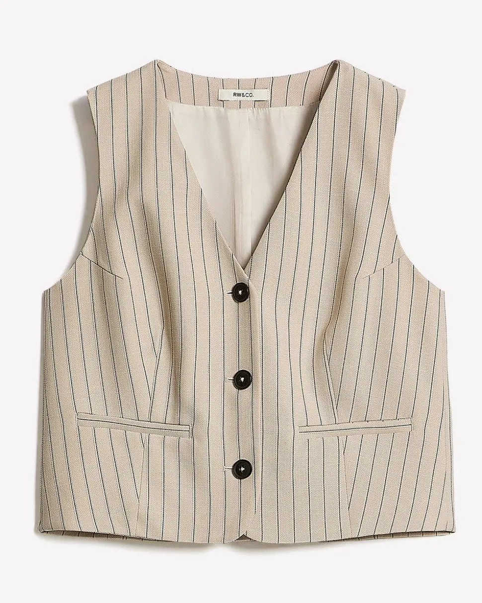 Short Striped Vest
